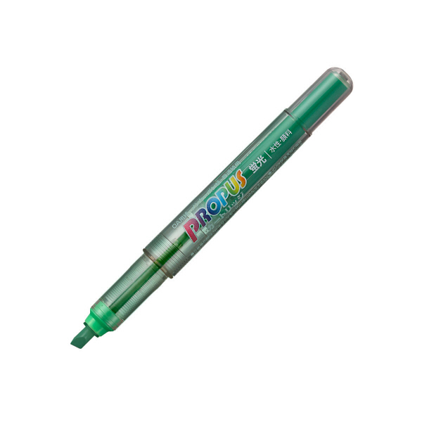 【ASKUL】三菱鉛筆(uni) 蛍光ペン プロパス・カートリッジ 本体 緑 PUS155.6 1箱（10本入） 通販 - アスクル（法人向け）