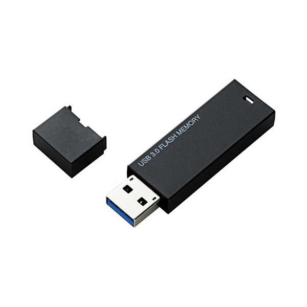 【ASKUL】エレコム USBメモリー 8GB ブラック 黒 MF-MSU3A08GBK 1個 USB3.0対応 通販 - アスクル（法人向け）