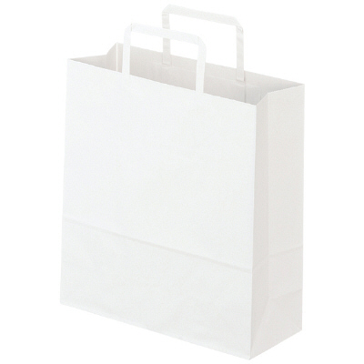 【ASKUL】アスクル 平紐手提袋白（S-80）薄型エコノミー 白 1袋（50枚入） 通販 - アスクル（法人向け）