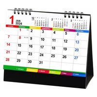 【2024年版カレンダー】新日本カレンダー 卓上カレンダー カラーインデックス NK516 1冊