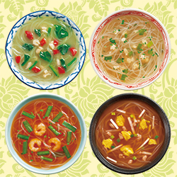 ４種類のスープの特長