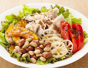 【レシピ】和豆と焼き野菜のサラダ