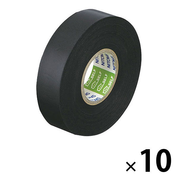 ニトムズ ビニルテープS 黒 幅19mm×長さ20m 1箱（10巻入） - アスクル