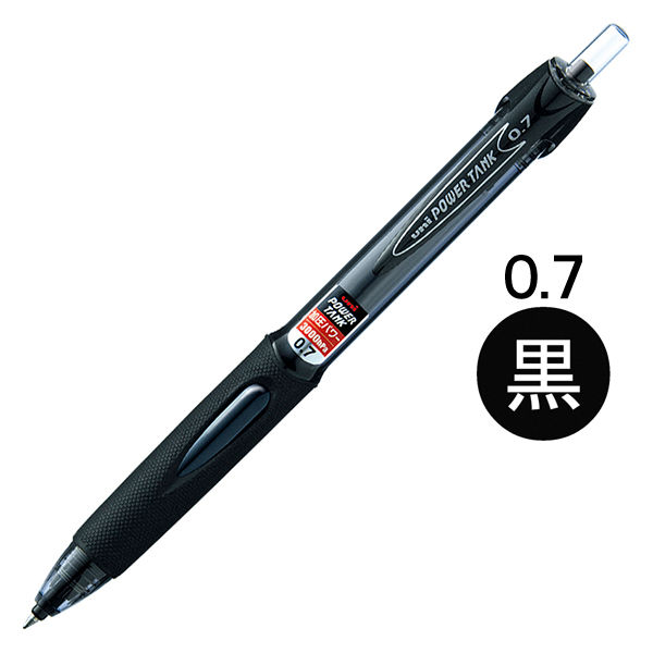 三菱鉛筆(uni)　加圧ボールペン　パワータンク　スタンダード　0.7mm　黒インク　SN200PT07.24　3本