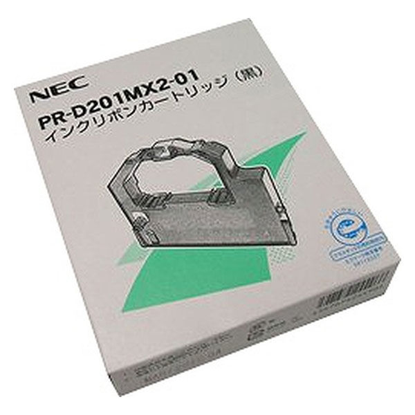 アスクル】 NEC 純正インクリボンカートリッジ PR-D201MX2-01 黒 1個 