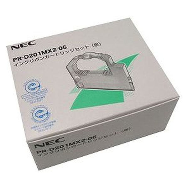 NEC　プリンタ用リボン　PR-D201MX2-06　インクリボンカートリッジ　1箱(本体1+サブ4)
