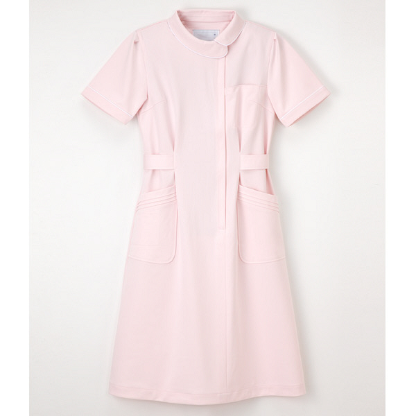 ナガイレーベン 看護衣半袖 女性用 ピンク M CA-1707（取寄品） - アスクル