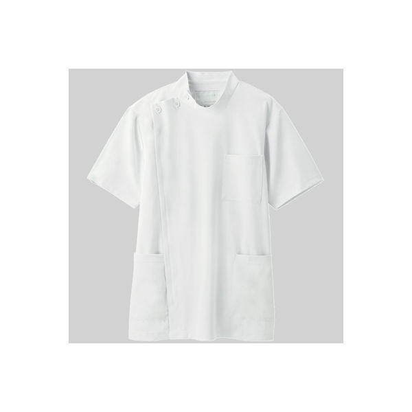 アスクル】 ナガイレーベン 男子横掛半袖（ケーシー 医務衣） ホワイト L HO-1967（取寄品） 通販 - ASKUL（公式）