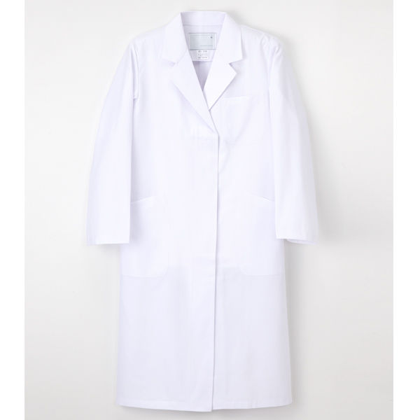 ナガイレーベン 女子診察衣（シングル） KEX-5130 ホワイト M 女子シングル診察衣 ドクターコート 医療白衣