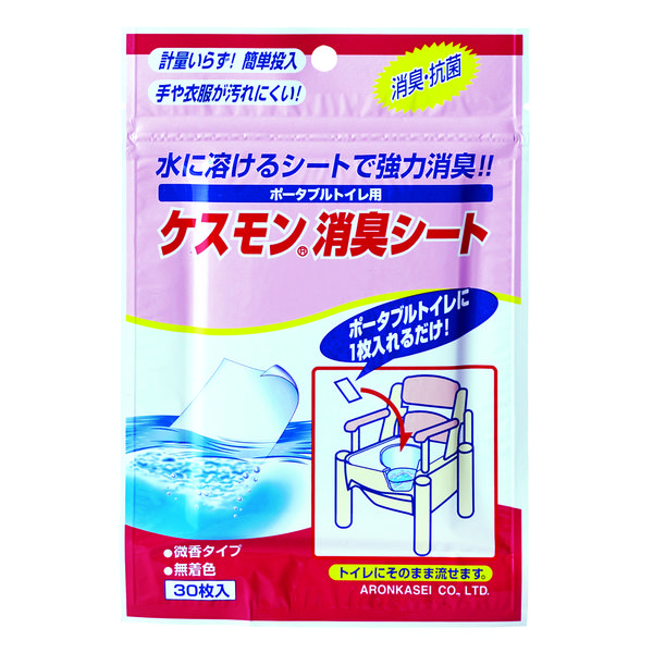 アロン化成　安寿ポータブルトイレ用消臭剤・防臭剤消臭シート　1袋　（30枚入）