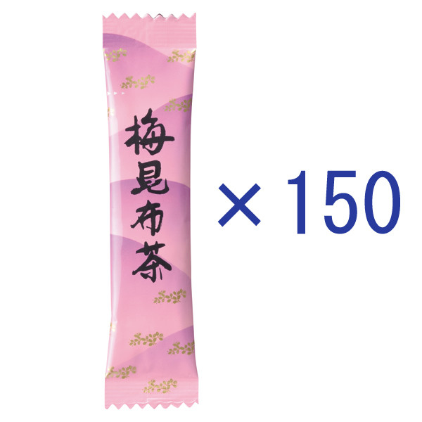 大井川茶園　インスタント梅昆布茶　スティックタイプ　1セット（150本：50本入×3袋）