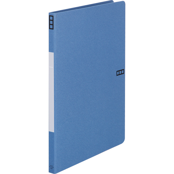 アスクル　Z式パンチレスファイル　A4タテ　背幅15mm　ブルー　青　10冊　レバーファイル　シブイロ オリジナル