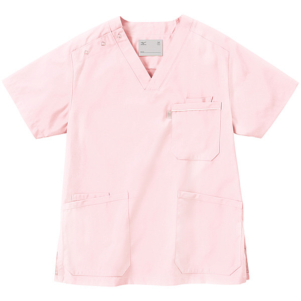 ミズノ ユナイト スクラブ（男女兼用） ピンク 5L MZ0018 医療白衣 1枚（取寄品）