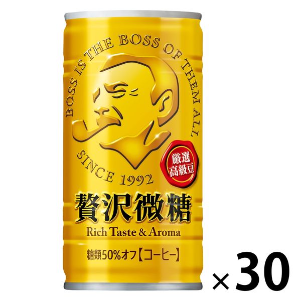 Lohaco 缶コーヒー サントリー Boss ボス 贅沢微糖 185g 1箱 30缶入