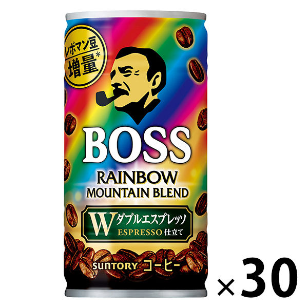 Lohaco 缶コーヒー サントリー Boss ボス レインボーマウンテンブレンド 185g 1箱 30缶入