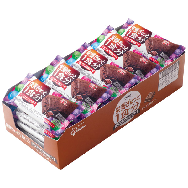 Lohaco バランスオンminiケーキ チョコブラウニー 1箱 個入 江崎グリコ 栄養補助食品