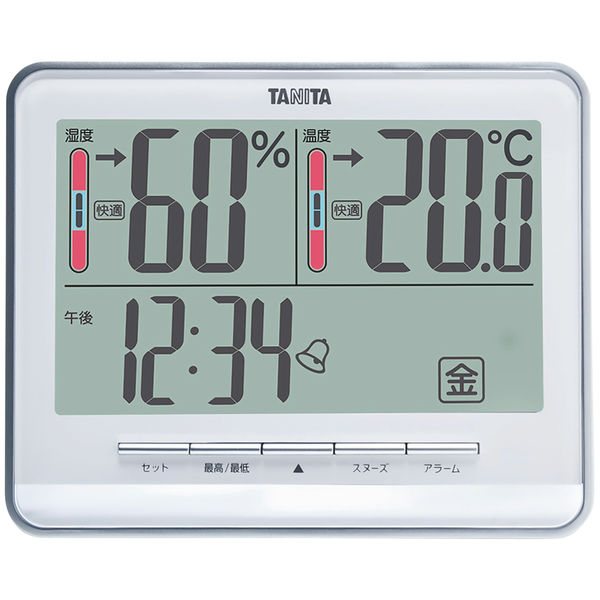 タニタ　デジタル温湿度計　TT-538-WH