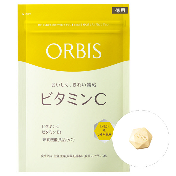 ＜LOHACO＞【新スキンケアサンプル付】ORBIS（オルビス） ビタミンC（レモン＆ライム風味） 徳用 75日〜150日分（1.0g×150粒） サプリメント