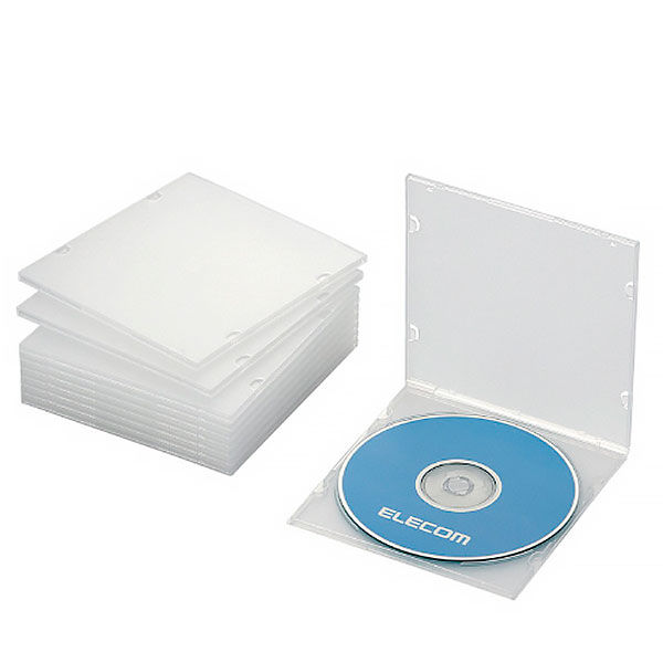 アスクル】 エレコム CD/DVDスリムPPケース 1枚収納 クリア CCD-JPCS10CR 1パック（10枚） 通販 - ASKUL（公式）