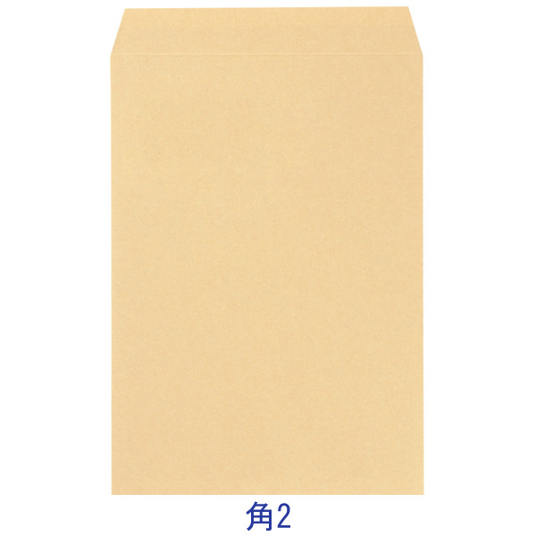 今村紙工　透けないクラフト封筒（地紋入り）　角2　テープ付　KFK2-T100　1袋（100枚入）