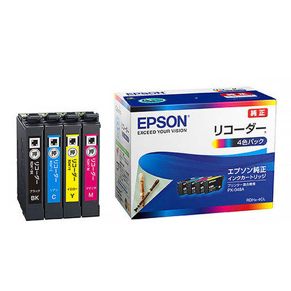 エプソン（EPSON） 純正インク RDH-4CL RDH（リコーダー）シリーズ 1パック（4色入）