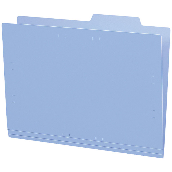 （まとめ） TANOSEE 個別フォルダー A4 ブルー 1セット（100冊：10冊×10パック） 〔×2セット〕