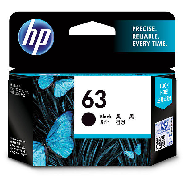HP 純正 インクカートリッジ HP63 黒 F6U62AA