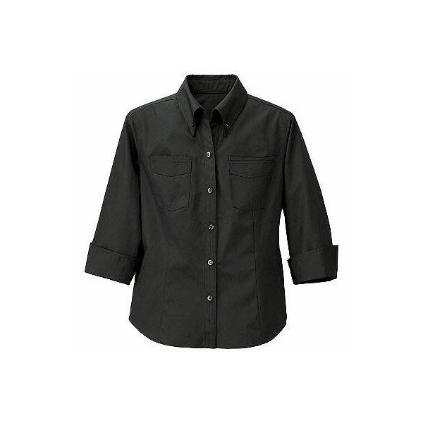 【アスクル】アイトス レディース七分袖BDシャツ黒 3L 861204-010-3L （直送品） 通販 - ASKUL（公式）