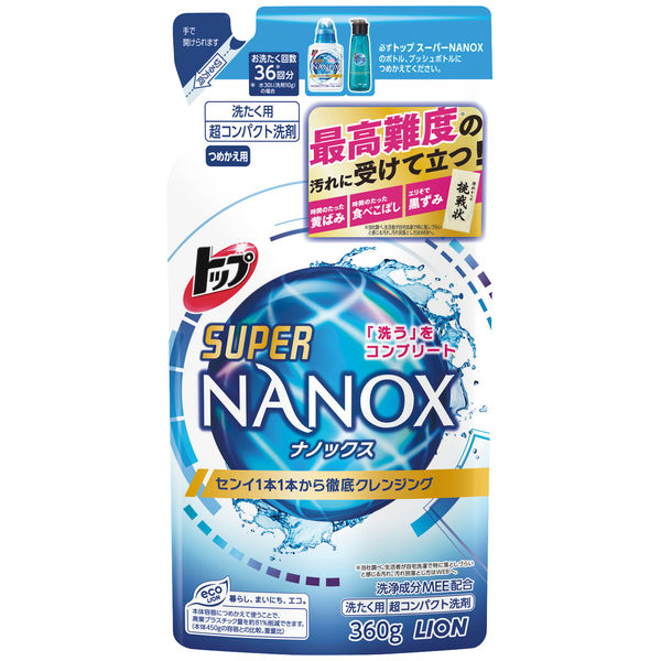 ＜LOHACO＞ トップスーパーナノックス（SUPER NANOX） 詰替用360g 1ケース（24個入）