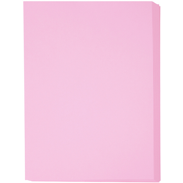 アスクル　カラーペーパー　特厚口　ピンク　A4　1冊（250枚入） オリジナル