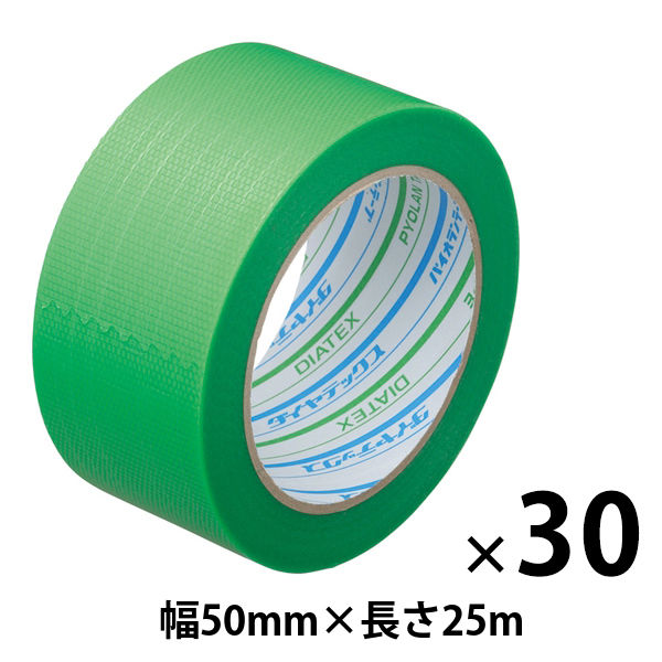 【養生テープ】ダイヤテックス パイオランテープ Y-09-GR 塗装・建築養生用 グリーン 幅50mm×長さ25m 1箱（30巻入）