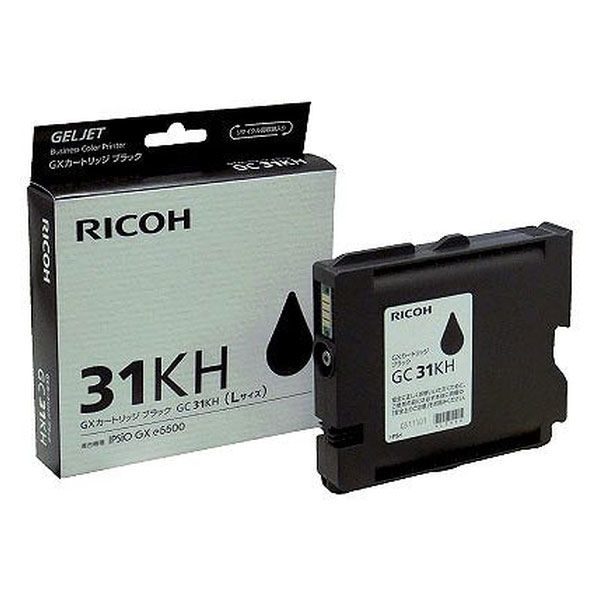 PC/タブレット PC周辺機器 リコー（RICOH） 純正インク GC31KH ブラック 大容量 515747 1個