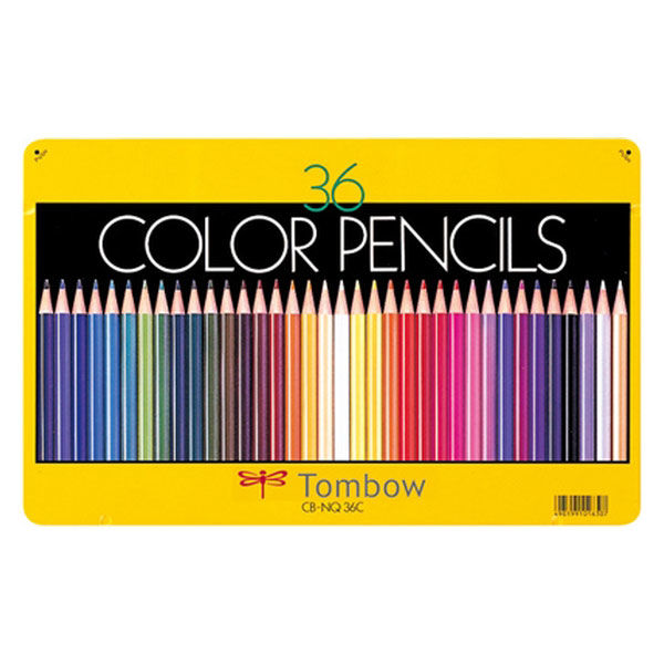 アスクル】トンボ鉛筆 缶入り色鉛筆NQ 36色セット CB-NQ36C 1個 通販