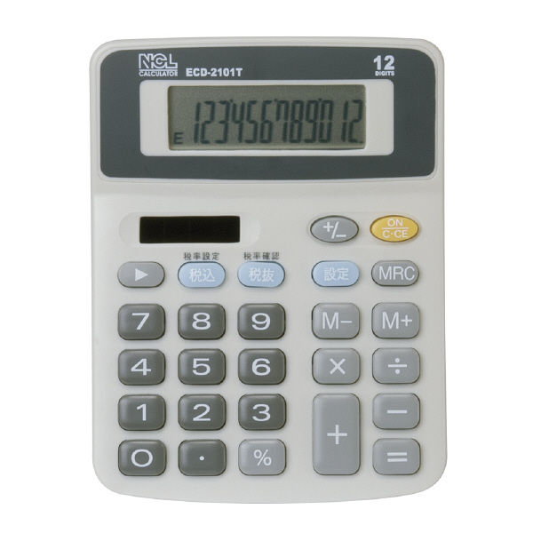ナカバヤシ 電卓デスクトップタイプスタンダードS ECD-2101T 1個