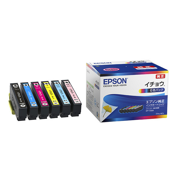 エプソン（EPSON） 純正インク ITH-6CL 1パック（6色入） IHT（イチョウ）シリーズ 1個