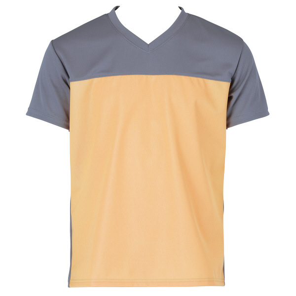 アスクル】入浴介助用介護ユニフォーム 入浴介護Tシャツ 403340 オレンジ L 1枚 フットマーク （取寄品） 通販 ASKUL（公式）