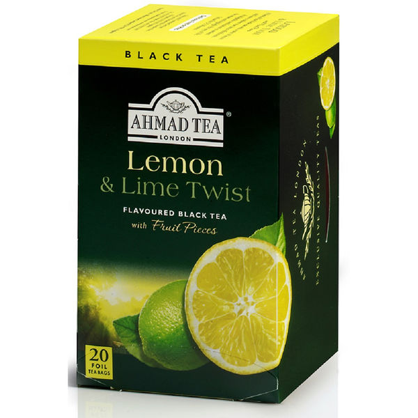 アスクル】【 紅茶 ティーバッグ 】 AHMAD TEA (アーマッドティー） レモン＆ライム 1箱 20袋 ［ フルーツティー 個包装］ 通販  ASKUL（公式）
