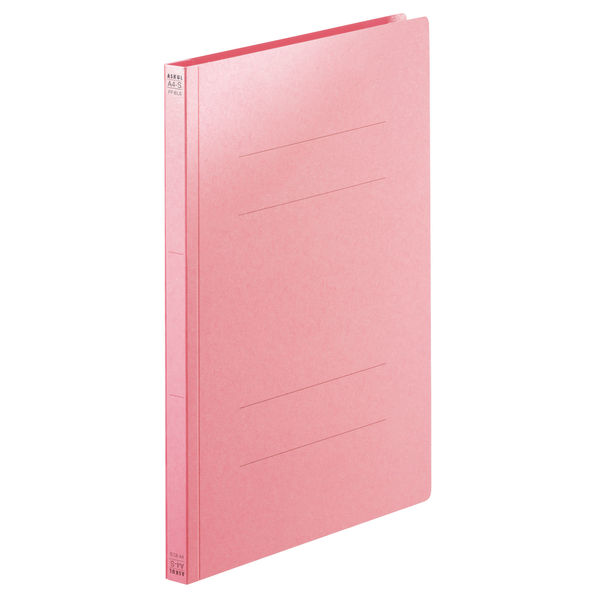 フラットファイル　PPラミネート　A4タテ　10冊　ピンク　アスクル オリジナル