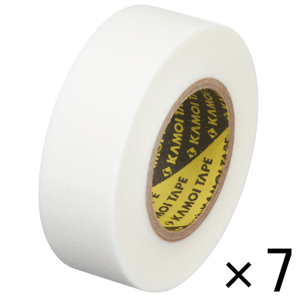 アスクル 「現場のチカラ」 カモ井加工紙 マスキングテープ 白 18mm×18m 1パック（7巻入） KMT750WH18 オリジナル 通販 -  ASKUL（公式）
