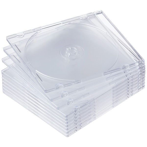 アスクル】アスクル CD/DVDプラスチックケース 1パック（10枚入） ポリスチレン製（PS素材） オリジナル 通販 ASKUL（公式）