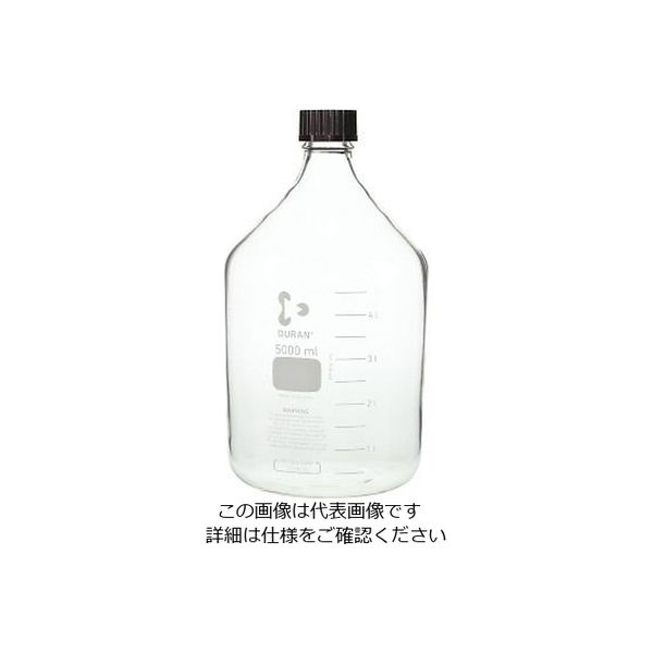 アスクル】柴田科学 ねじ口瓶丸型白（デュラン（R）） 赤キャップ付 5000mL 1個 2-076-07（直送品） 通販 ASKUL（公式）