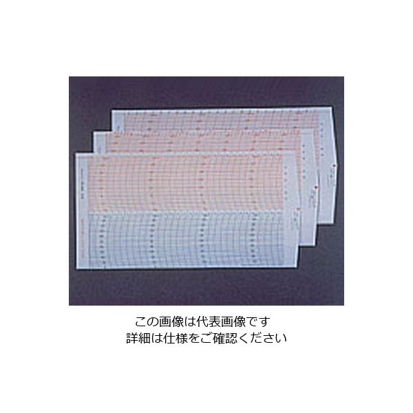 日本計量器工業 温湿度記録計記録用紙 7日間用 990052 1箱（55枚） 1
