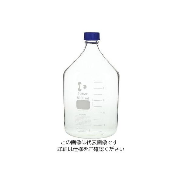 アスクル】柴田科学 ねじ口瓶丸型白（デュラン（R）） 青キャップ付 5000mL 1個 2-077-07（直送品） 通販 ASKUL（公式）