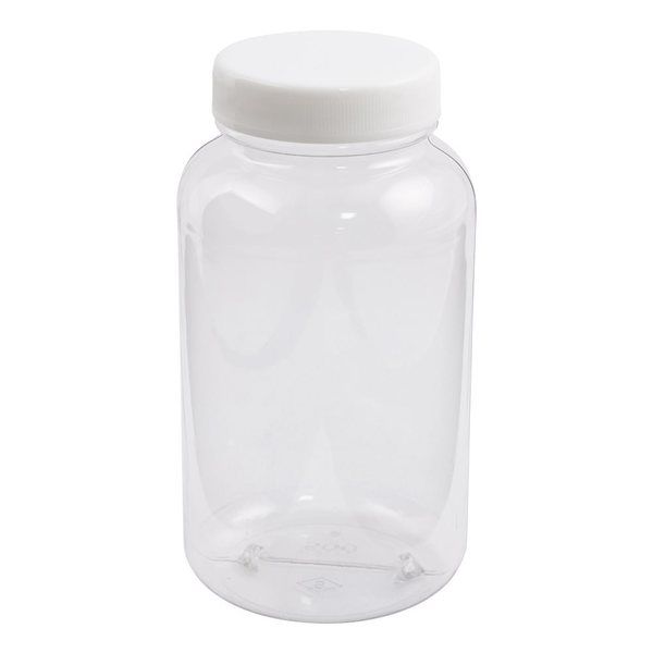 三宝化成 クリヤ広口瓶（透明エンビ製） 500mL 1個 5-031-03（直送品）
