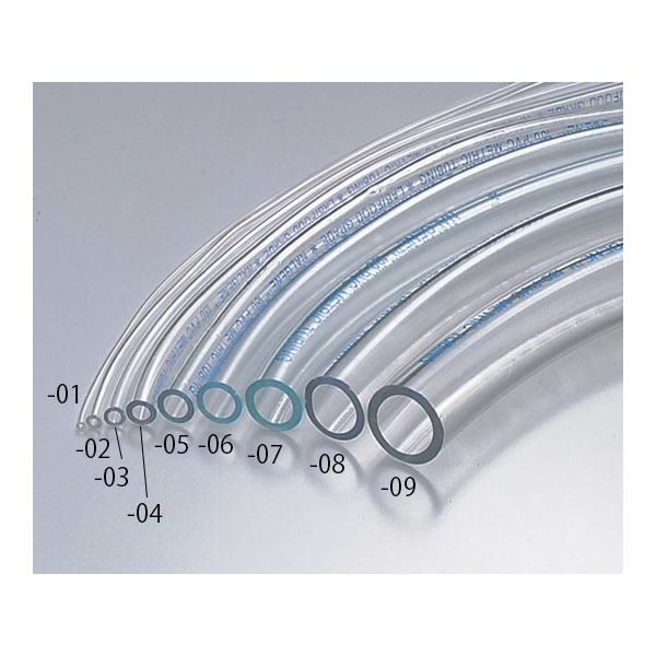 アズワン 透明PVCチューブ（ミリサイズ） φ6×φ9 1巻（25m） 1巻 6-8236-05（直送品）