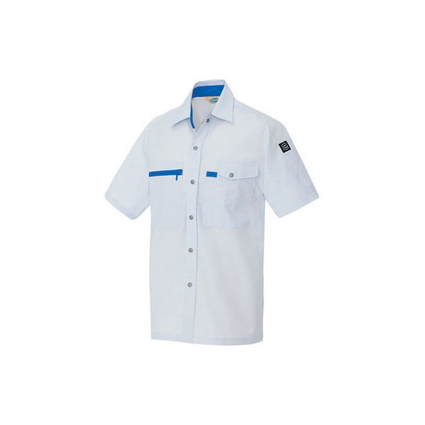 アイトス 品質のいい 半袖シャツ シルバーグレー 在庫有 直送品 AZ5366-003-LL 1着