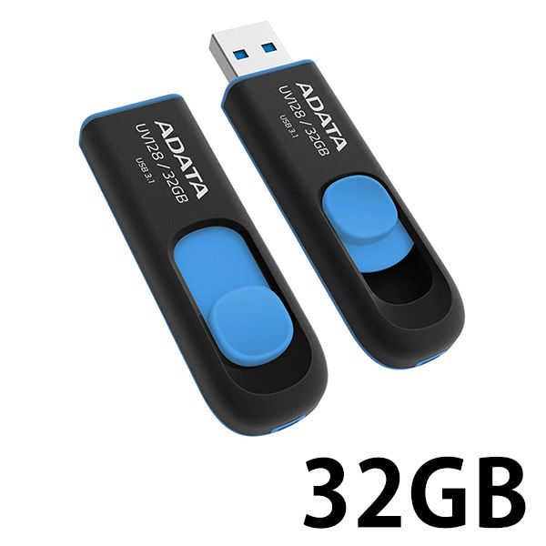 アスクル】 ADATA USB3.0対応スライド式USBメモリー 32GB AUV128-32G-RBE 通販 - ASKUL（公式）