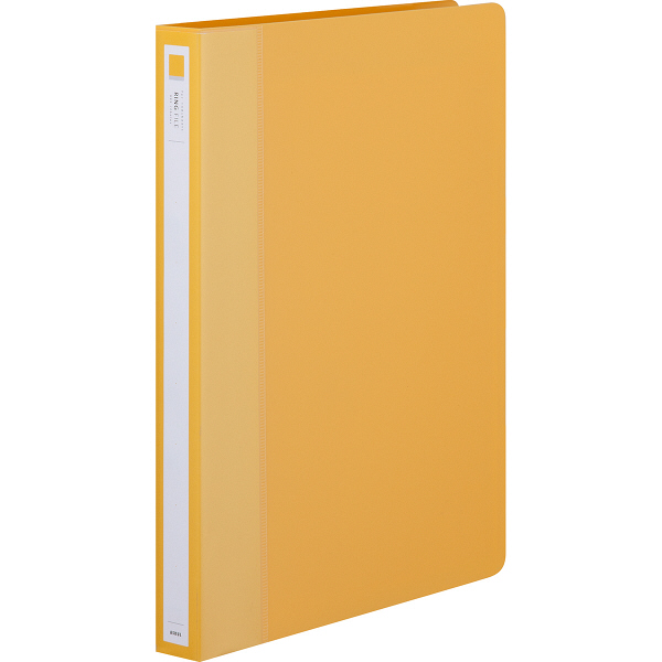 アスクル　リングファイル　A4タテ　丸型2穴　背幅27mm　イエロー　黄色　3冊 オリジナル