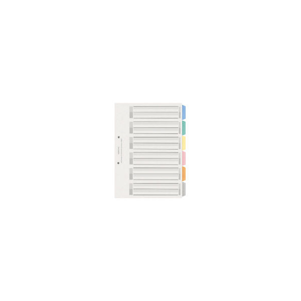 アスクル】 コクヨ カラー仕切カードPPファイル用A4縦2穴6山見出 シキーP40 1セット（20組） 通販 - ASKUL（公式）