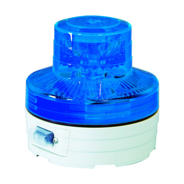 日動工業 日動 電池式LED回転灯ニコUFO 常時点灯タイプ 青 NU-AB 1台 368-6485（直送品）